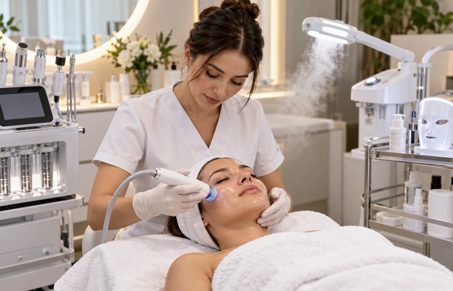 Aparatología de estética facial según el objetivo del tratamiento