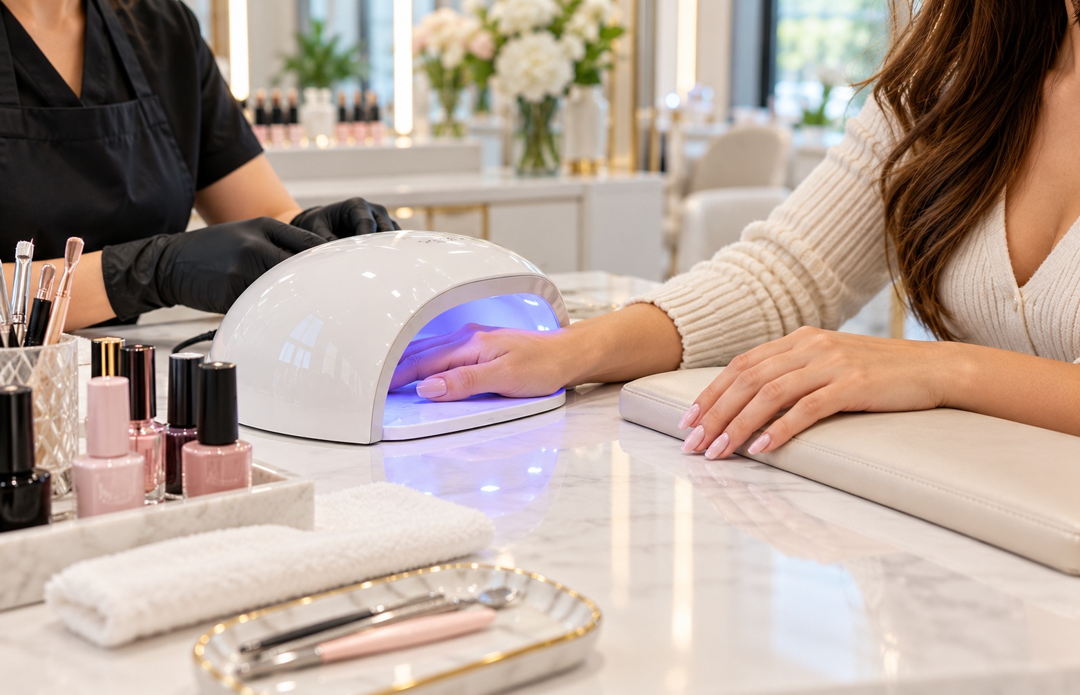 ¿Qué es mejor una lámpara de uñas LED o UV?